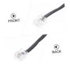 Angoily 10pcs Flat Telephone Wire Connectors for Landline Phones High-Speed Audio Transmission Wear-Resistant Suitable for Home and Office Use view 3