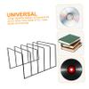 Angoily Space Saving Vinyl Record Holder Stand Iron Record Storage Rack Cd Storage Rack view 3
