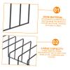 Angoily Space Saving Vinyl Record Holder Stand Iron Record Storage Rack Cd Storage Rack view 4