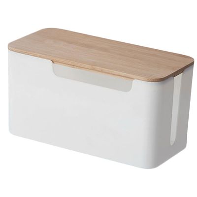 Angoily Cord Organizer Box Case Cover Stylish Storage for Charging Cords for Home Office Use