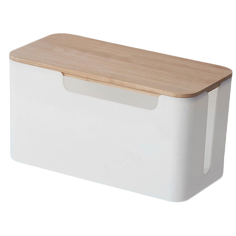 Angoily Cord Organizer Box Case Cover Stylish Storage for Charging Cords for Home Office Use