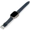 Handcrafted Alligator Leather Watch Straps  Unique Grain, Genuine Leather Bands for Apple Watch Series 1-9 & SE  Premium Accessories for 38-49mm Models (Apple Watch 38mm, Naval) view 1