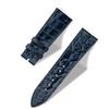 Handcrafted Alligator Leather Watch Straps  Unique Grain, Genuine Leather Bands for Apple Watch Series 1-9 & SE  Premium Accessories for 38-49mm Models (Apple Watch 38mm, Naval) view 3