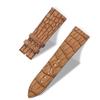 Handcrafted Alligator Leather Watch Straps  Unique Grain, Genuine Leather Bands for Apple Watch Series 1-9 & SE  Premium Accessories for 38-49mm Models (Apple Watch Ultra 49mm, Rich Glay Brown) view 3