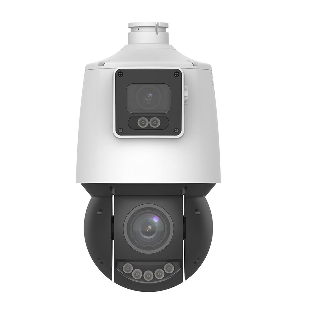 Pro-VS 4MP Dual Lens PTZ Camera, 4" 25x 4MP PTZ, 4MP Fixed Lens, 2688x1520@30fps, 0.003 Lux, 4.8-120mm, 25x Zoom, 120dB WDR, IP67, IK10, 330ft IR, Auto Tracking