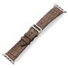 Handcrafted Alligator Leather Watch Straps  Unique Grain, Genuine Leather Bands for Apple Watch Series 1-9 & SE  Premium Accessories for 38-49mm Models (Apple Watch 45mm, Russet) view 4