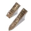 Handcrafted Alligator Leather Watch Straps  Unique Grain, Genuine Leather Bands for Apple Watch Series 1-9 & SE  Premium Accessories for 38-49mm Models (Gold, Apple Watch 42mm) view 3