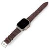 Handcrafted Alligator Leather Watch Straps  Unique Grain, Genuine Leather Bands for Apple Watch Series 1-9 & SE  Premium Accessories for 38-49mm Models (Brown, Apple Watch 41mm) view 1