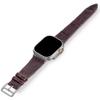 Handcrafted Alligator Leather Watch Straps  Unique Grain, Genuine Leather Bands for Apple Watch Series 1-9 & SE  Premium Accessories for 38-49mm Models (Dark Purple, Apple Watch 44mm) view 1