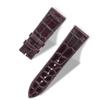 Handcrafted Alligator Leather Watch Straps  Unique Grain, Genuine Leather Bands for Apple Watch Series 1-9 & SE  Premium Accessories for 38-49mm Models (Dark Purple, Apple Watch 44mm) view 3