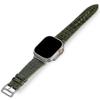 Handcrafted Alligator Leather Watch Straps  Unique Grain, Genuine Leather Bands for Apple Watch Series 1-9 & SE  Premium Accessories for 38-49mm Models (Avocado, Apple Watch 45mm) view 1