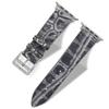 Handcrafted Alligator Leather Watch Straps  Unique Grain, Genuine Leather Bands for Apple Watch Series 1-9 & SE  Premium Accessories for 38-49mm Models (Sea Foam, Apple Watch Ultra 49mm) view 2