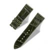 Handcrafted Alligator Leather Watch Straps  Unique Grain, Genuine Leather Bands for Apple Watch Series 1-9 & SE  Premium Accessories for 38-49mm Models (Avocado, Apple Watch 46mm) view 3