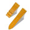 Handcrafted Alligator Leather Watch Straps  Unique Grain, Genuine Leather Bands for Apple Watch Series 1-9 & SE  Premium Accessories for 38-49mm Models (Marigold, Apple Watch 38mm) view 3