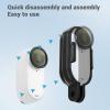 Action Camera Cage,Action Camera Protective Case Frame PC 2 Prong Connection Lightweight Vertical Horizontal Mount Set GO 3 3S view 3
