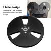 1/4 7 Inch Empty Tape Reel, 3 Hole Aluminum Alloy Universal Open Reel Sound Tape Empty Reel for Reel to Reel for Reel to Reel Tape Player (Black) view 2