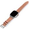Handcrafted Alligator Leather Watch Straps  Unique Grain, Genuine Leather Bands for Apple Watch Series 1-9 & SE  Premium Accessories for 38-49mm Models (Creamy Orange Blush, Apple Watch 38mm) view 1