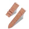 Handcrafted Alligator Leather Watch Straps  Unique Grain, Genuine Leather Bands for Apple Watch Series 1-9 & SE  Premium Accessories for 38-49mm Models (Creamy Orange Blush, Apple Watch 38mm) view 3