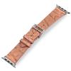 Handcrafted Alligator Leather Watch Straps  Unique Grain, Genuine Leather Bands for Apple Watch Series 1-9 & SE  Premium Accessories for 38-49mm Models (Creamy Orange Blush, Apple Watch 38mm) view 4