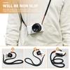 BELLIFFY 2pcs Cotton Camera Neck Shoulder Strap for Travel Durable and Comfortable Micro Single Dslr Belt for Outdoor Sports and Travel Use Black view 4