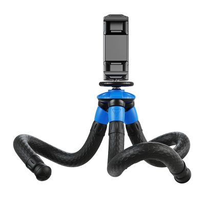 Cell Phone Camera Tripod, Mini Flexible Octopus Tripod with Smartphone Clamp, Detachable Tripod Stand for Video Recording, Vlogging and Travel Photography