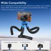 Cell Phone Camera Tripod, Mini Flexible Octopus Tripod with Smartphone Clamp, Detachable Tripod Stand for Video Recording, Vlogging and Travel Photography view 3