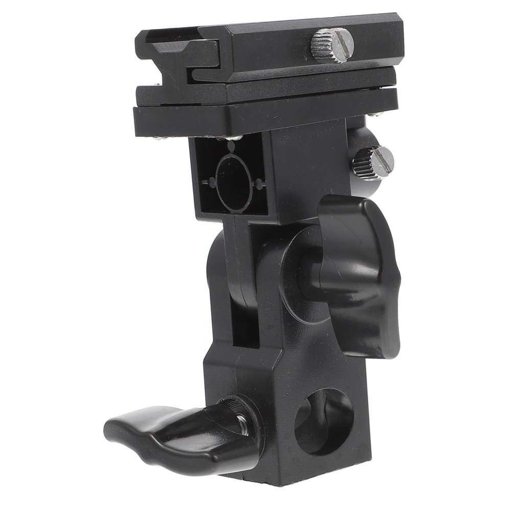 MOLUCKFU Flash Bracket Light Stand Adapter Plastic Flash Lamp Holder Multi-Directional