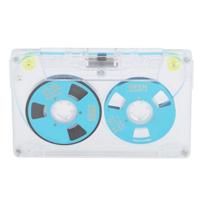 CCYLEZ Blank Audio Tapes, Compact 46 Minutes Recording Solid Construction Cassette Tape Low Noise Recordable Tapes for Music Recording (Blue)