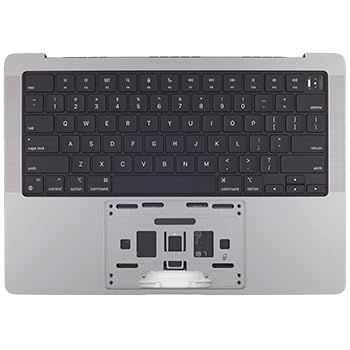 A2442 A2779 Complete Top Case (Keyboard) for M1 & M2 MacBook Pro (14-inch, 2021-2023) 661-21972, 661-32210 (Space Gray)