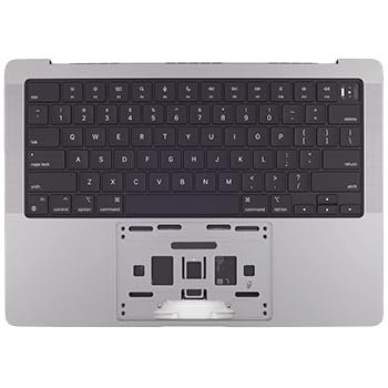 A2442 A2779 Complete Top Case (Keyboard) for M1 & M2 MacBook Pro (14-inch, 2021-2023) 661-21972, 661-32210 (Space Gray)
