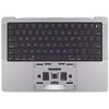 A2442 A2779 Complete Top Case (Keyboard) for M1 & M2 MacBook Pro (14-inch, 2021-2023) 661-21972, 661-32210 (Space Gray) view 1