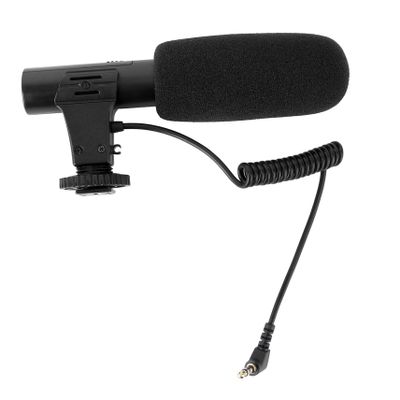 LIFKICH DSLR Camera Interview Microphone Heart Shape Feature 200hz Low Frequency Attenuation