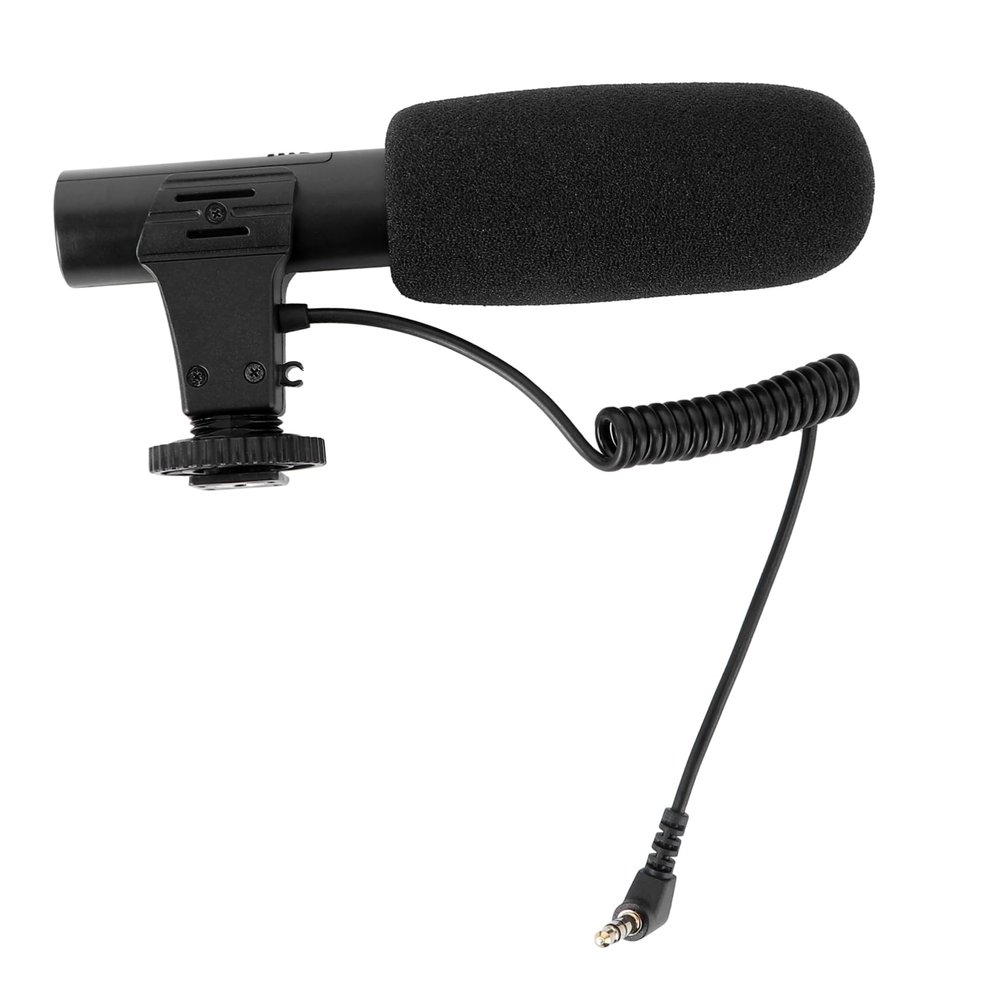 LIFKICH DSLR Camera Interview Microphone Heart Shape Feature 200hz Low Frequency Attenuation