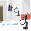 AUTSUPPL 1pc Double Clip Mobile Phone Stand Durable Holder for Tablets and Smartphones Rotatable Stable Desktop Rack for Use view 4