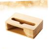 LIFKICH Ergonomic Wooden Mobile Stand Desktop Phone Holder Speaker Sound Amplifier Bamboo Bracket Home Office Accessory Retro Style view 4