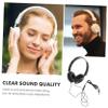 OSOLADY Lightweight Foldable Headphones with Microphone and Volume Control for Pc Smartphones and Tablets Over Ear Bass Headsets for Sound and Comfort Black view 3