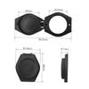 MOLUCKFU 10 Pcs Camera Lens Covers Privacy Security Covers Made of Abs Thin Design for Cameras Black view 2