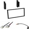 Double Din Car Stereo Install Dash Kit, Wire Harness, and AM/FM Radio Antenna Adapter -Made for Nissan: 1998-2001 Altima, 1995-1999 Maxima, 1995-1999 Sentra view 1
