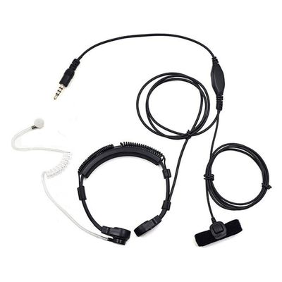 LIFKICH Throat Vibration Microphone Headset with Noise Cancellation Air Duct Design for Mobile Computer Use -Radiation Earphone for