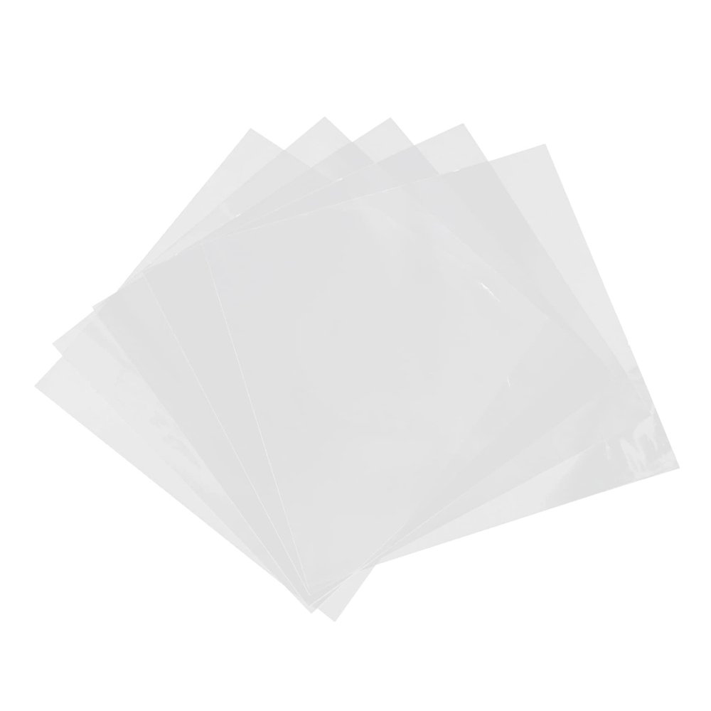 PHENOFICE 50pcs Vinyl Record Sleeves Clear Outer Covers for Protection Anti-Static Heavyweight Storage for Vinyl Record Collectors