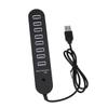 OSOLADY USB Hb70 8 Port USB 2.0 Mini Hub for Laptop Phone Tablet Black Easy to Carry Fast Data Transfer view 1