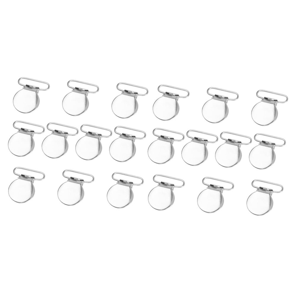 Tofficu 20pcs Dummy Strap Clip Metal Straps Buckle Simple Belt Clip for Men Belt