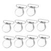 Tofficu 20pcs Dummy Strap Clip Metal Straps Buckle Simple Belt Clip for Men Belt view 2