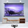 XOBRJQZ Manual Pull Down Projector Screen, Home Theater Projection Screen 16:9 4K Ultra HD 3D, Wrinkle-Free Design, Lightweight Portable Projection Screen for Indoor Outdoor(60 inch) view 2