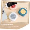QUMIIRITY 3pcs Portable USB Cable Cases Data Cable Storage Box Cord Holders Mobile Phone Stand Earphone Holder Wire Storage for Office Home view 4