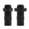 Microscope Kit 10-130X Adjustable Zoom C Mount Lens for Industry Video Microscope Camera 215~300MM Work Distance Microscope Lens Adapters(40mm Ring) view 3
