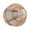 QUMIIRITY Woven Rattan Pendant Light Shade Handcrafted Rustic Lantern Lampshade for Ceiling Lighting for Dining Room Bedroom and Easy to Install view 1