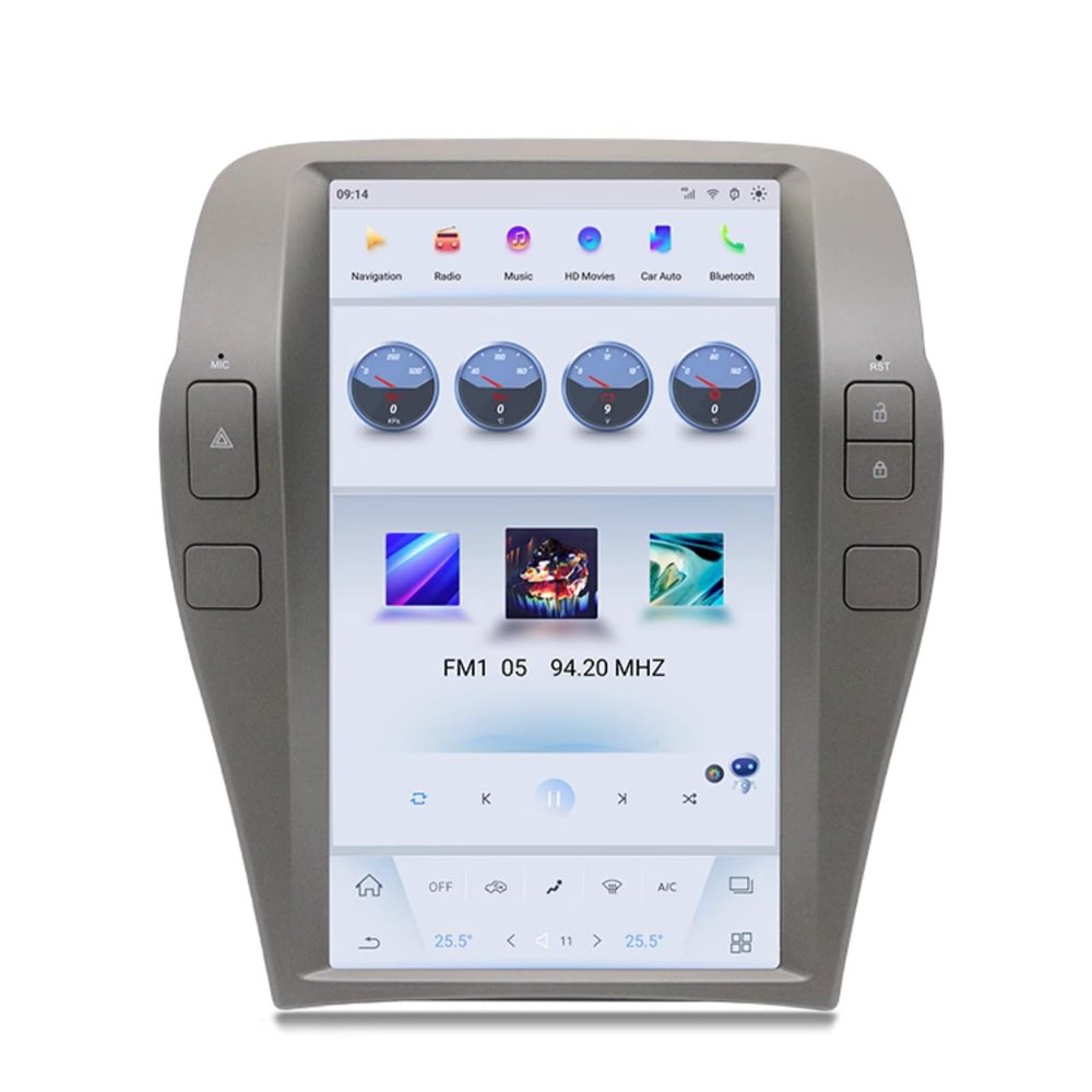 12 Inch Android 13 Tesla Style Car Radio for Chevrolet Camaro 2011-2015 Multimedia Player GPS Navigation Carplay WiFi 4G 64GB ROM Qualcomm Snapdragon