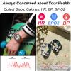 CNBRO Smart Ring Fitness Tracker Heart Rate Monitor Sleep Tracker Gesture Control Fitness Rings Blood Pressure Pedometer Calories Step Counter Health Smart Rings for Women Men with Charging Case view 2
