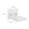 HOMOCONO Transparent Acrylic Wall-Mounted Camera Stand for Home Easy Installation Indoor Security Camera Holder Durable for Living Room and Bedroom view 2